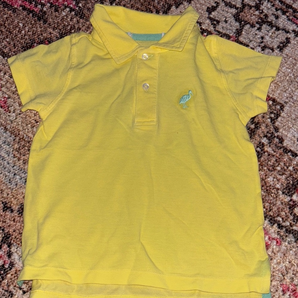 The Beaufort Bonnet Company Yellow Polo Shirt Classic Design size 2T